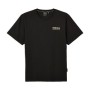 T-SHIRT 1901 HEXAGON HOMME, NOIR