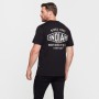 T-SHIRT 1901 HEXAGON HOMME, NOIR