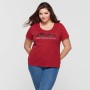 T-SHIRT COLOR FOIL FEMME, ROUGE