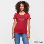 T-SHIRT COLOR FOIL FEMME, ROUGE