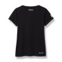 T-SHIRT LOGO SCRIPT FEMME, NOIR