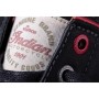 BASKETS EN CUIR, NOIR