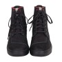 BASKETS EN CUIR, NOIR