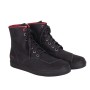 BASKETS EN CUIR, NOIR