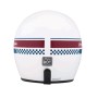 CASQUE JET RAYURES ET DAMIER