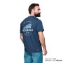 T-shirt à poche pour homme, bleu, Motor Oils