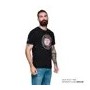 T-shirt pour homme avec icône de coiffe, noir