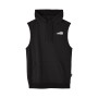 Sweat à capuche sans manches, noir