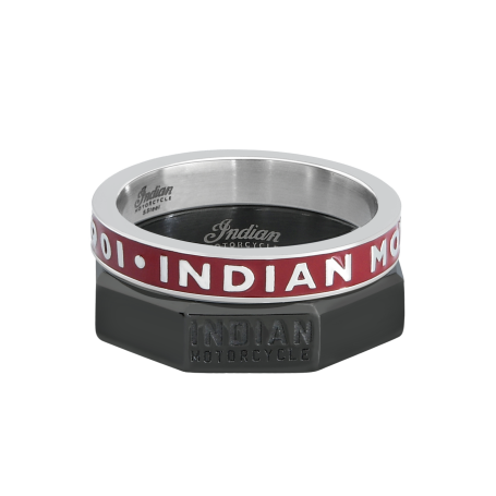 HIGH GEAR BLACK AND RED STACKING RING SET