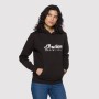 HOODIE A CAPUCHE FEMME LOGO SCRIPT, NOIR