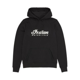 HOODIE A CAPUCHE FEMME LOGO SCRIPT, NOIR