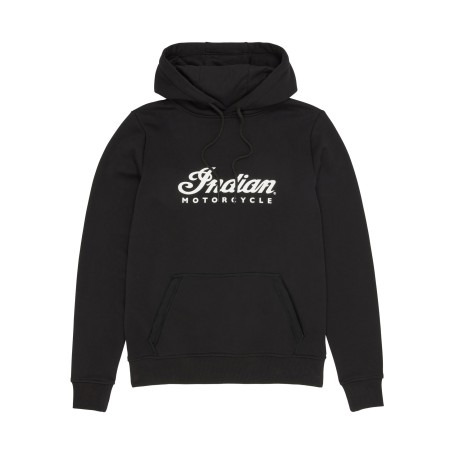 HOODIE A CAPUCHE FEMME LOGO SCRIPT, NOIR
