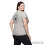 T-SHIRT FEMME CIRCLE IMC GRIS